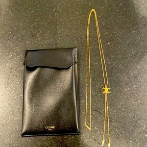 Celine maillon de triomphe Adjustable Gold Chain Necklace